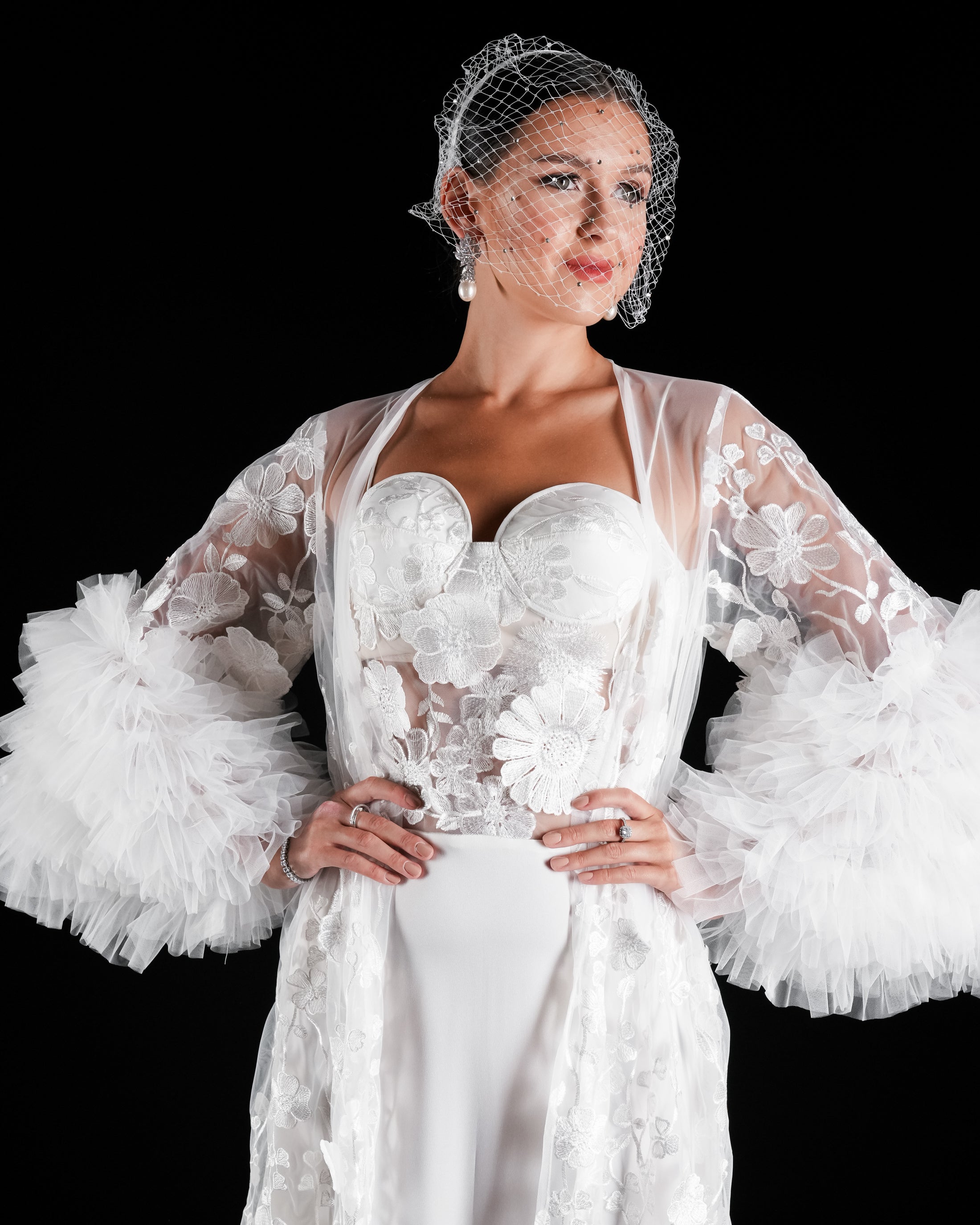 Gardenia bridal Robe