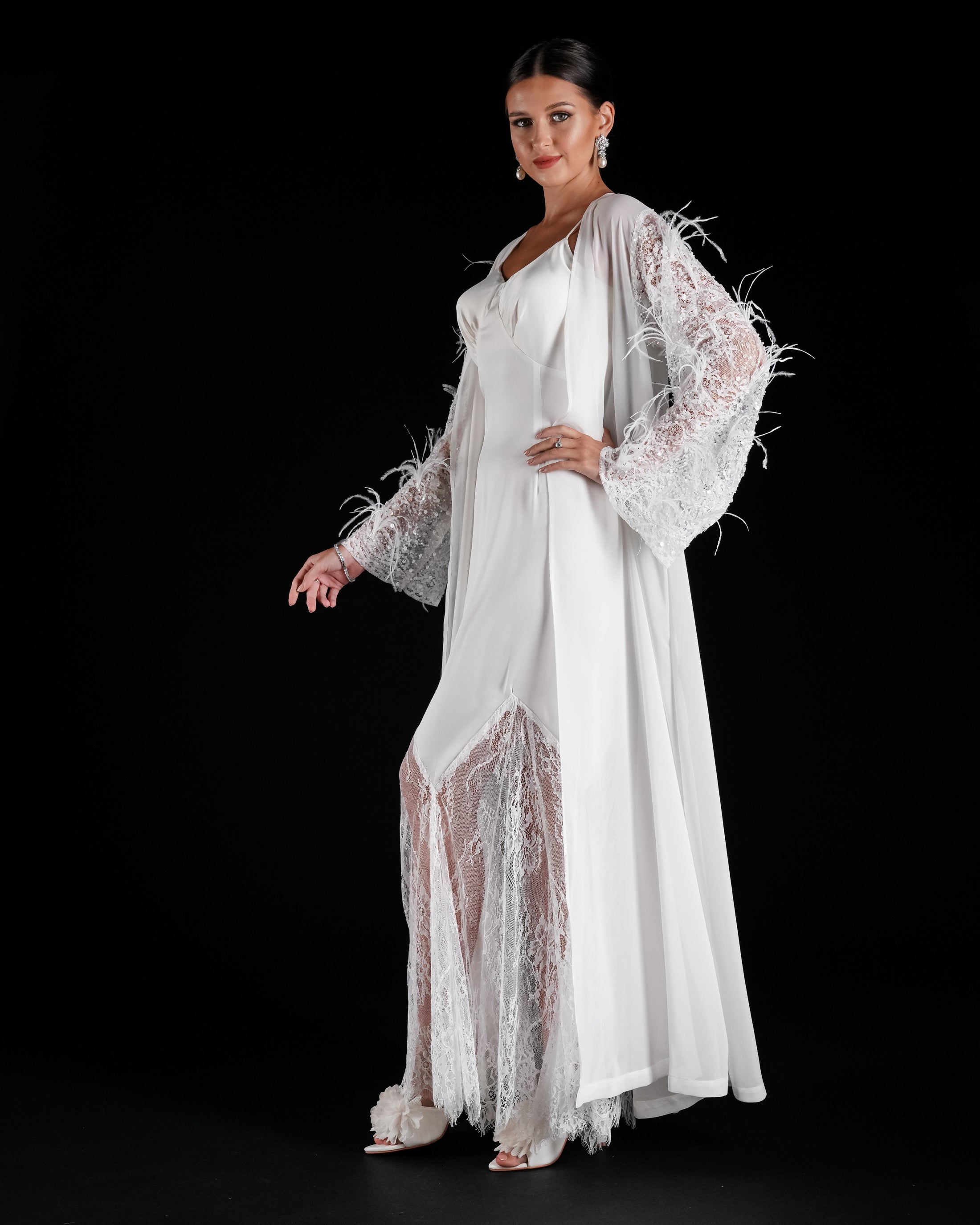 French bridal Robe